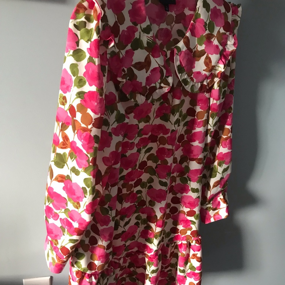 Cute wide collar floral dress, princess style